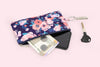 Cell Phone Pouch – Blue Garden (Hook)