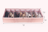 Under Bed Footwear Organiser - Champagne Pink