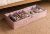 Under Bed Footwear Organiser - Champagne Pink