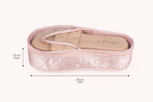 Compact Footwear Organiser - Champagne Pink