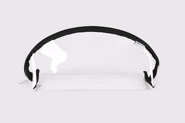 Transparent Wide Access Travel Organiser - Charcoal