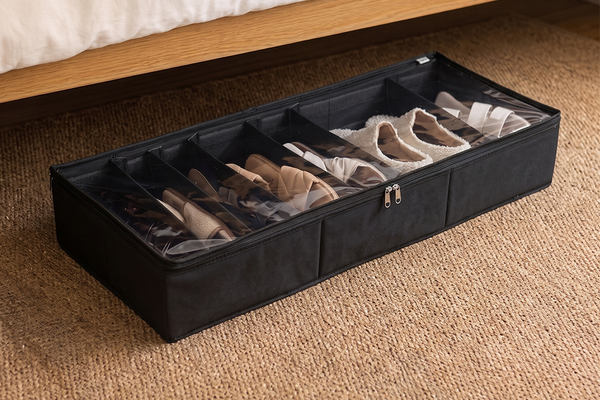 Under Bed Footwear Organiser - Charcoal