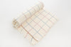 Checks Bath Towel - White