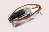 Transparent Wide Access Travel Organiser - Chocolate