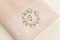 Embroidered bath towel - Rose (Beige)