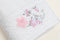 Embroidered bath towel - 3D Flower White