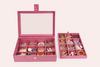 Double decker jewellery box - Old rose