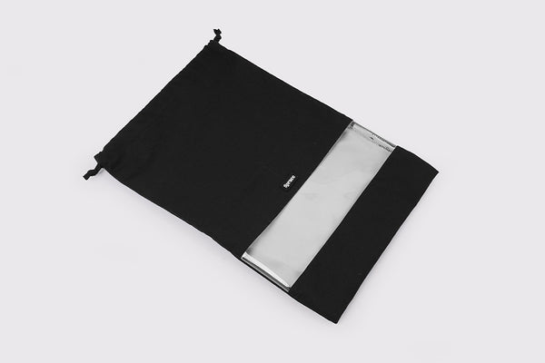Drawstring Shoe Bag - Charcoal