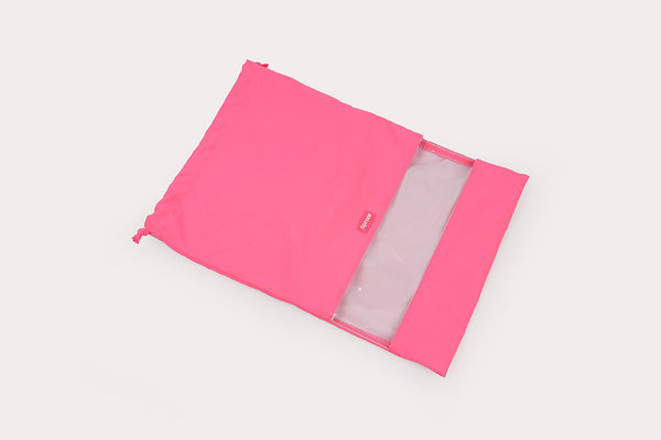 Drawstring Shoe Bag - Rose milk