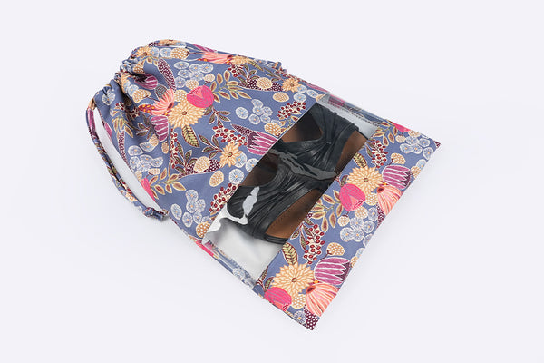 Drawstring Shoe Bag - Wildflower