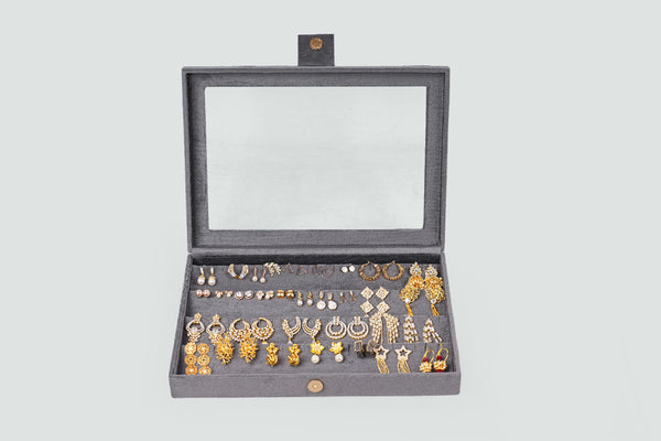 Earring Box - Grey