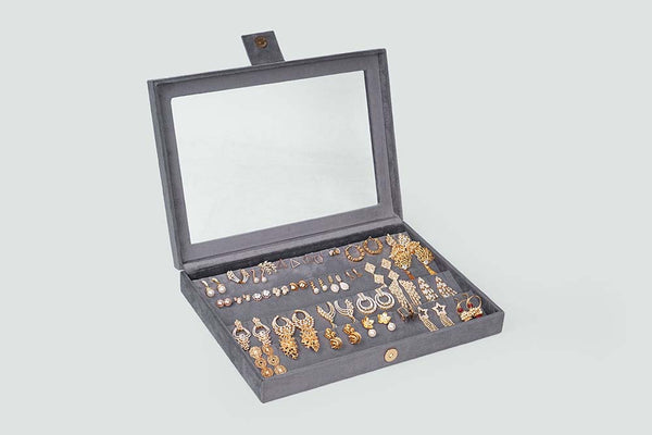 Earring Box - Grey
