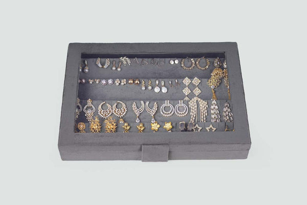 Earring Box - Grey