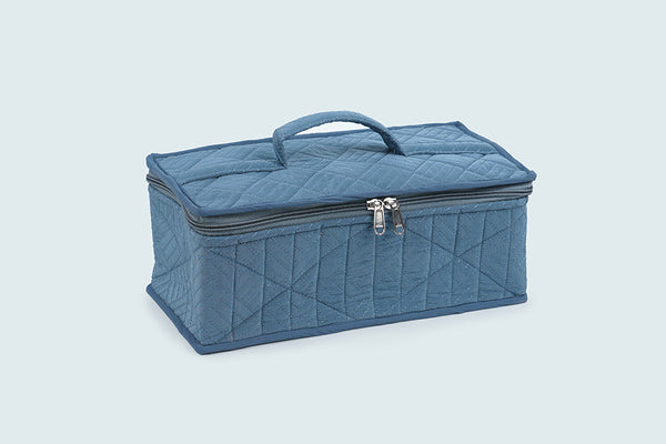 Earring Organiser - 12 Detachable pouch ( Blue )