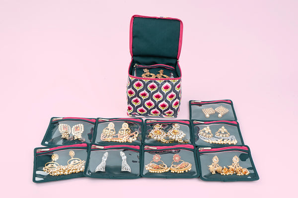 Earring Organiser - Purple Bloom