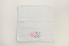 Embroidered Napkin - 3D Flower (White)