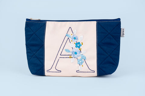 Embroidered Pouch - Alphabet