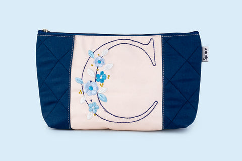 Embroidered Pouch - Alphabet