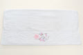 Embroidered bath towel - 3D Flower White