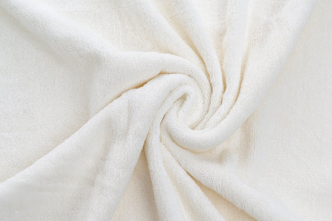 Embroidered bath towel - 3D Flower White