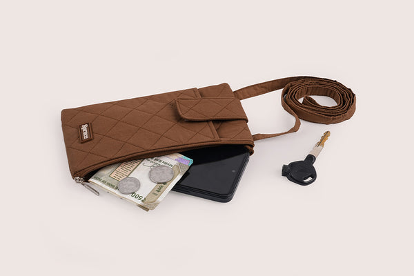 Everyday Cellphone Sling Bags - Chocolate