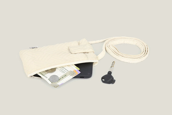 Everyday Cellphone Sling Bags - Cream
