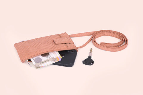 Everyday Cellphone Sling Bags - Toasted Peach