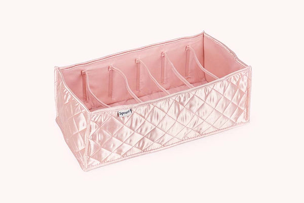 Innerwear Organiser (6 Compartments) - Champagne Pink