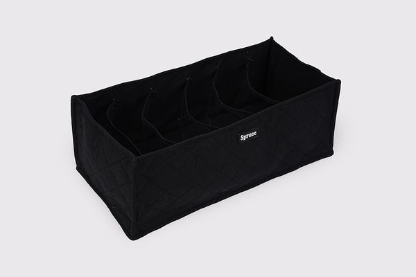 Innerwear Organiser (6 Compartments) - Charcoal