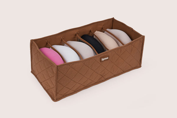 Innerwear Organiser (6 Compartments) - Chocolate