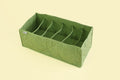 Innerwear Organiser (6 Compartments) - Crocodile Green