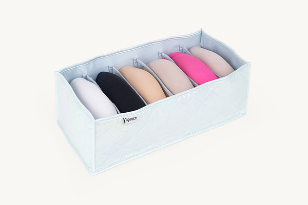 Innerwear Organiser (6 Compartments) - Crystal cloud