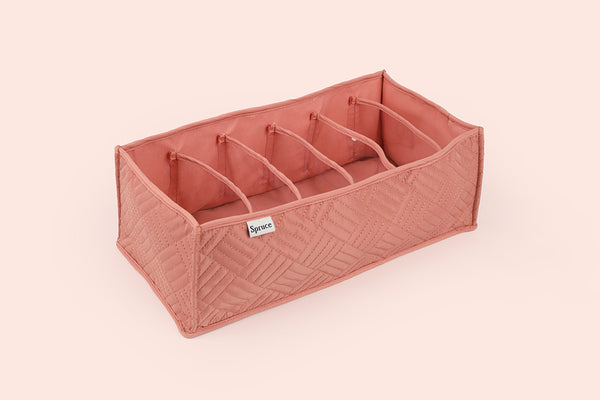 Innerwear Organiser (6 Compartments) - Toasted Peach