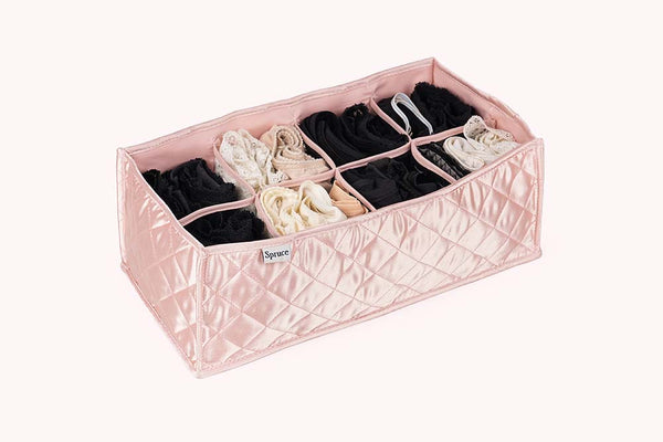 Innerwear Organiser (8 Compartments) - Champagne Pink
