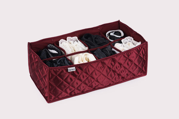 Innerwear Organiser (8 Compartments) - Crimson