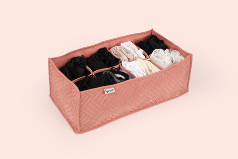 Innerwear Organiser (8 Compartments) - Toasted Peach