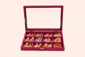 Jewellery Box (12 Partitions) - Maroon