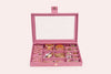 Jewellery Box (16 Partitions) - Old Rose