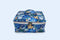Jewellery Organiser - 4 Detachable pouch ( Moonlit Garden )