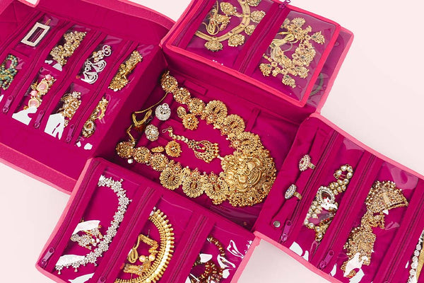 Jewellery Organiser - Big (BJ4) Rose milk