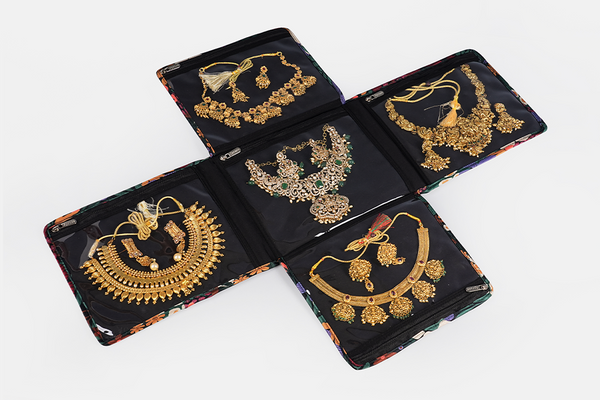 Jewellery Organiser (4 Flap) - Petal Poetry