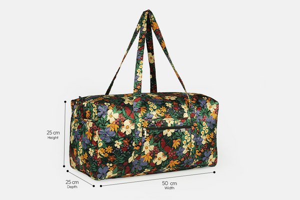Large Travel Duffel Bag - Petal Poetry