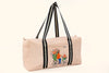 Large Travel Duffel Bag - Sand (Embroidered)
