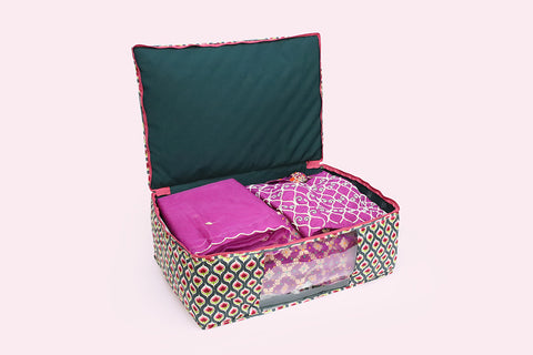 Lehenga Organiser - Purple Bloom