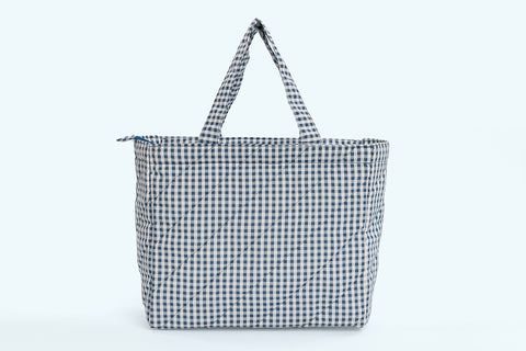 Lunch Bag (2 Pocket) - Blue Checks