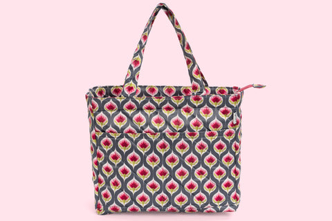 Lunch Bag (2 Pocket) - Purple Bloom