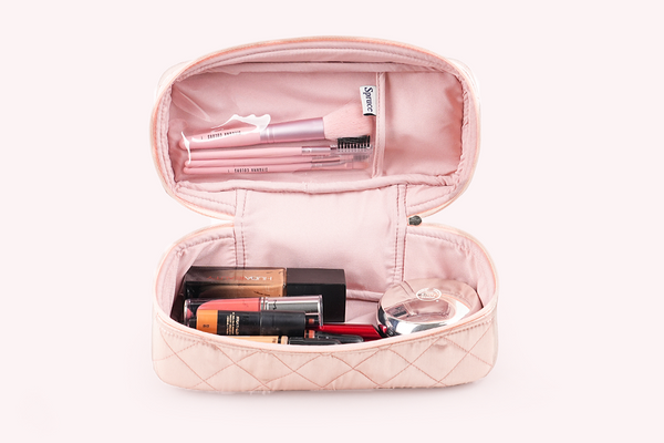 Make up organiser (small) - Champagne Pink