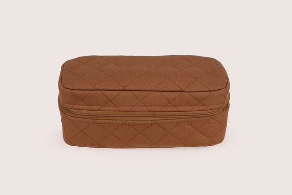 Make up organiser (small) - Chocolate