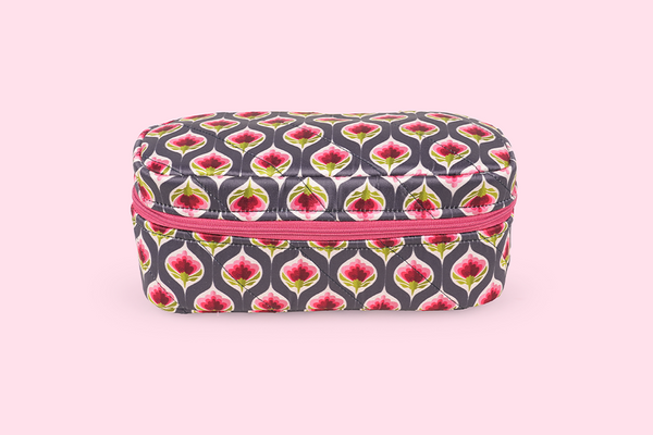 Make up organiser (small) - Purple bloom