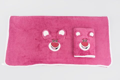 Maroon Bear Towel Napkin Set